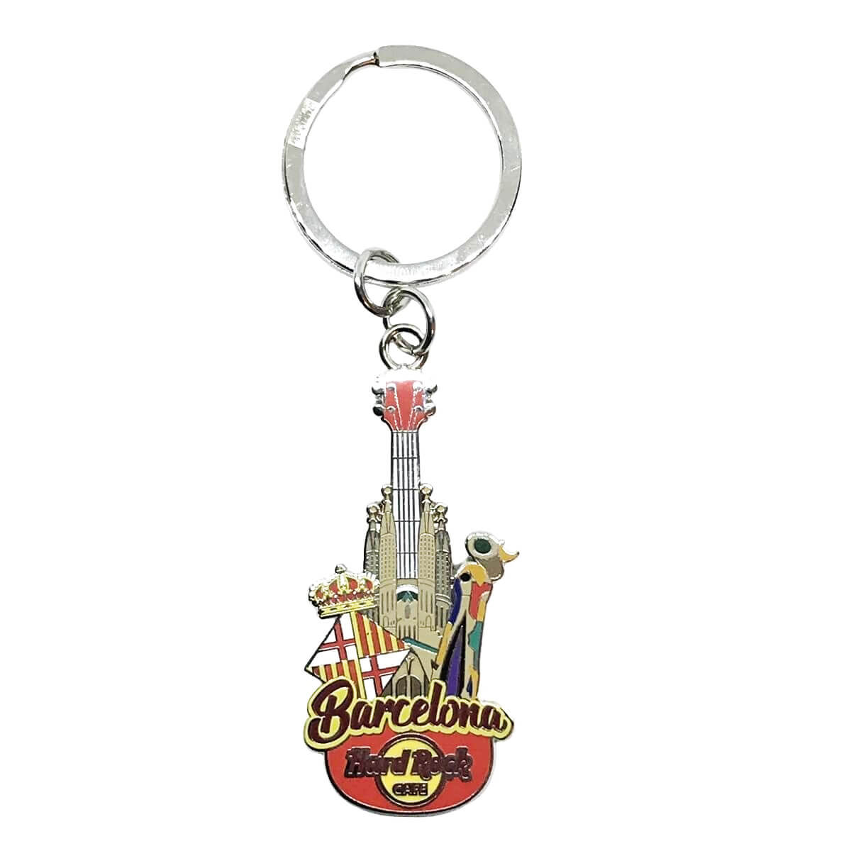 City Icon Guitar Keychain image number 1