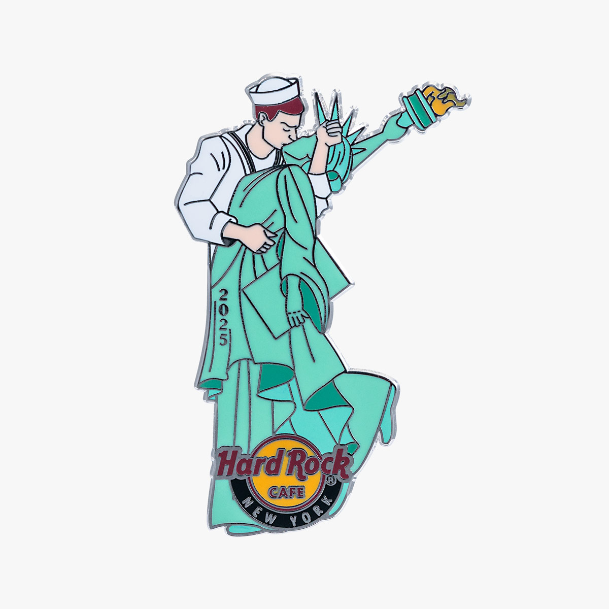 Limited Edition New Year Fleet Week Liberty Kiss Pin image number 1