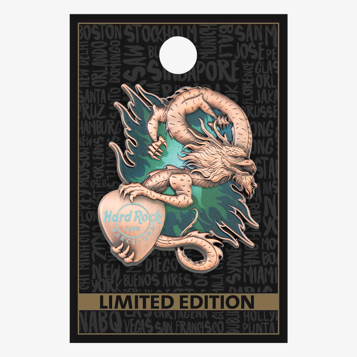 3D Asia Dragon Pin image number 2
