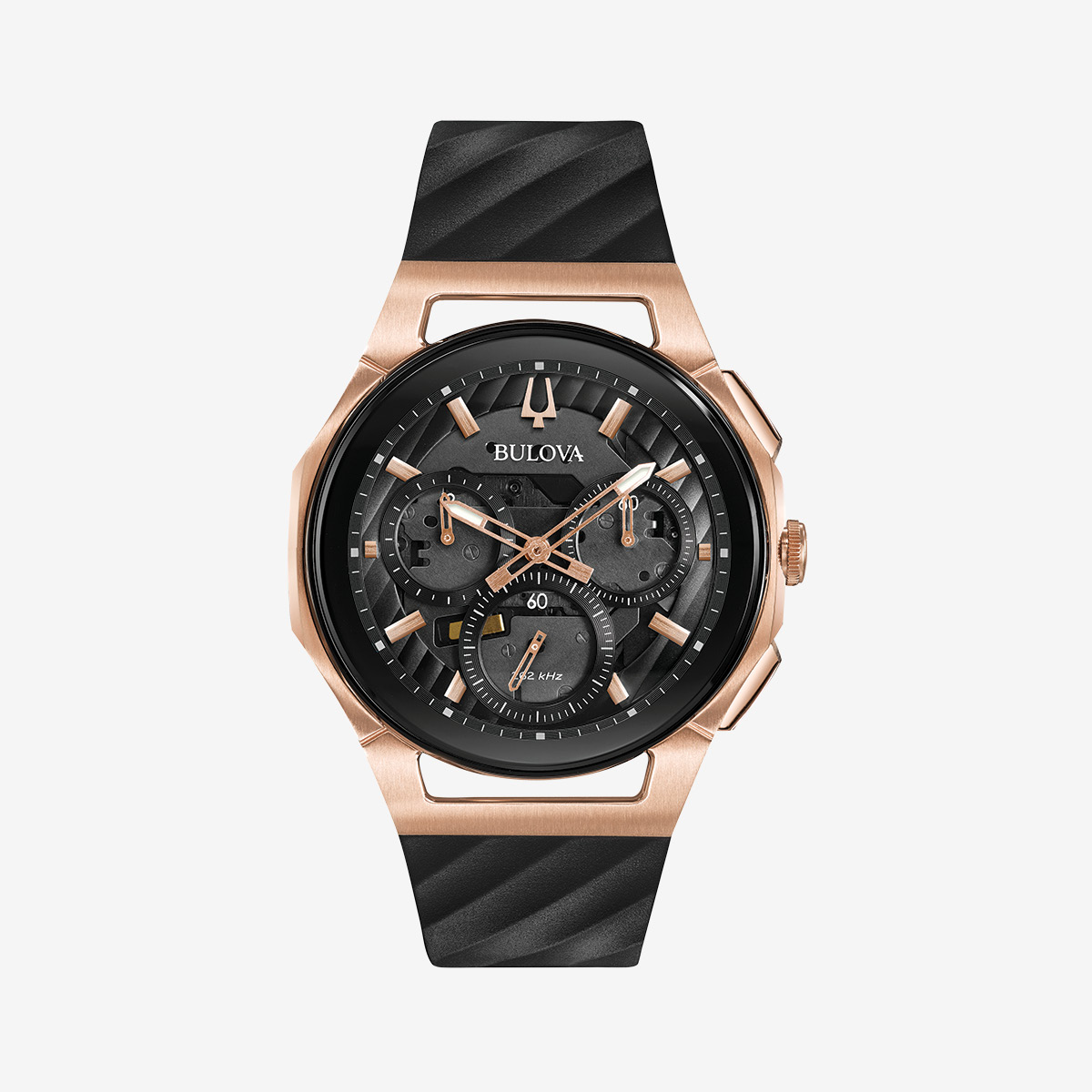 Bulova Mens CURV Black Chronograph image number 1