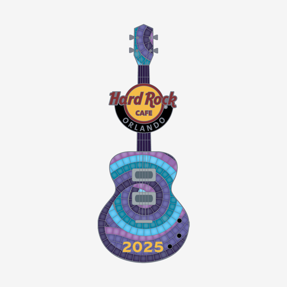 Limited Edition Orlando Mosaic Guitar Pin image number 1