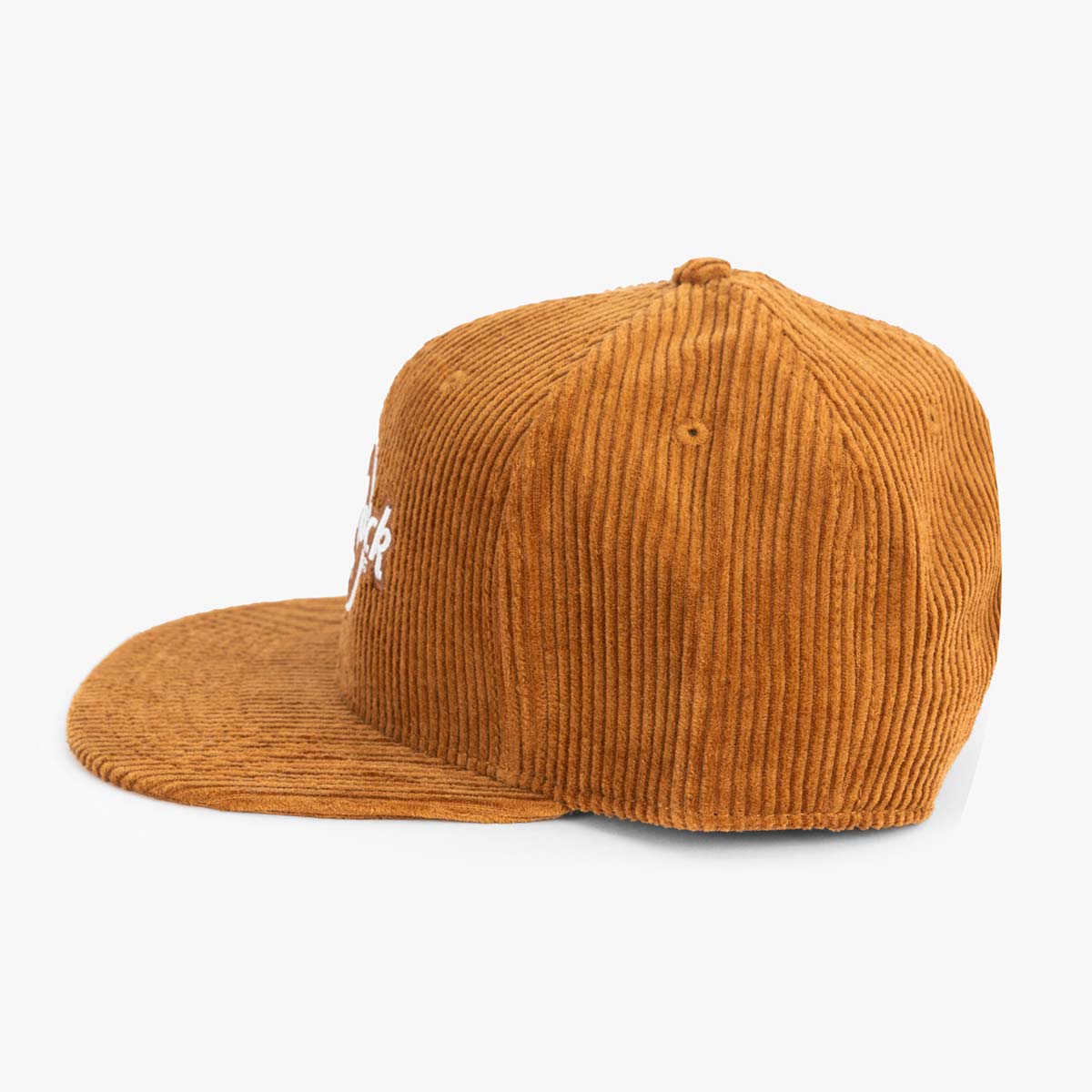 Logo Corduroy Hat in Camel Brown image number 3