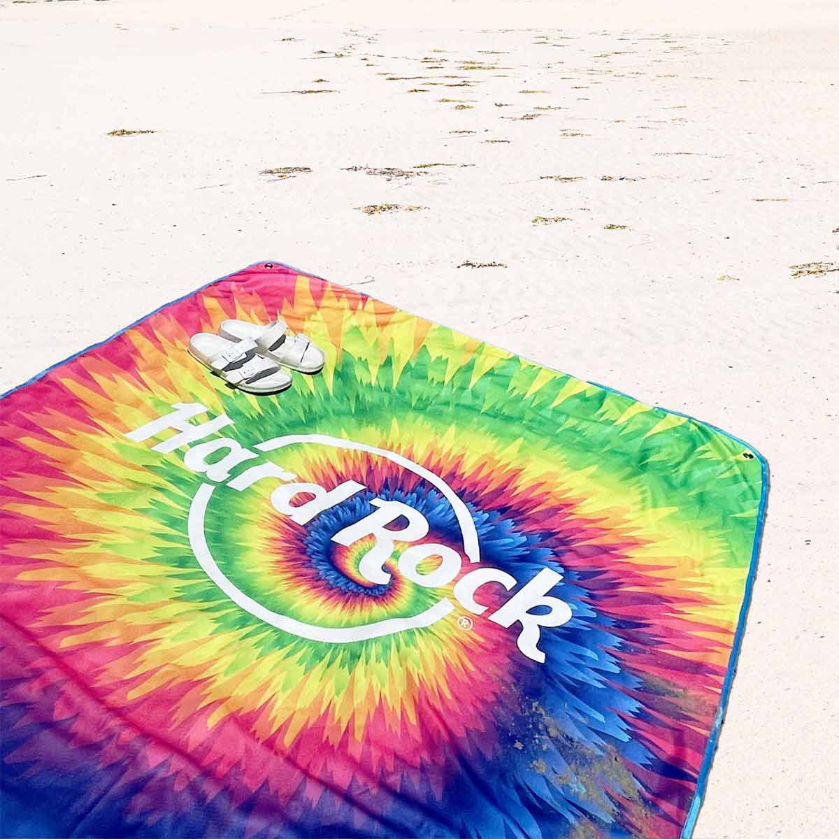 Hard Rock Tie Dye Beach Blanket image number 3