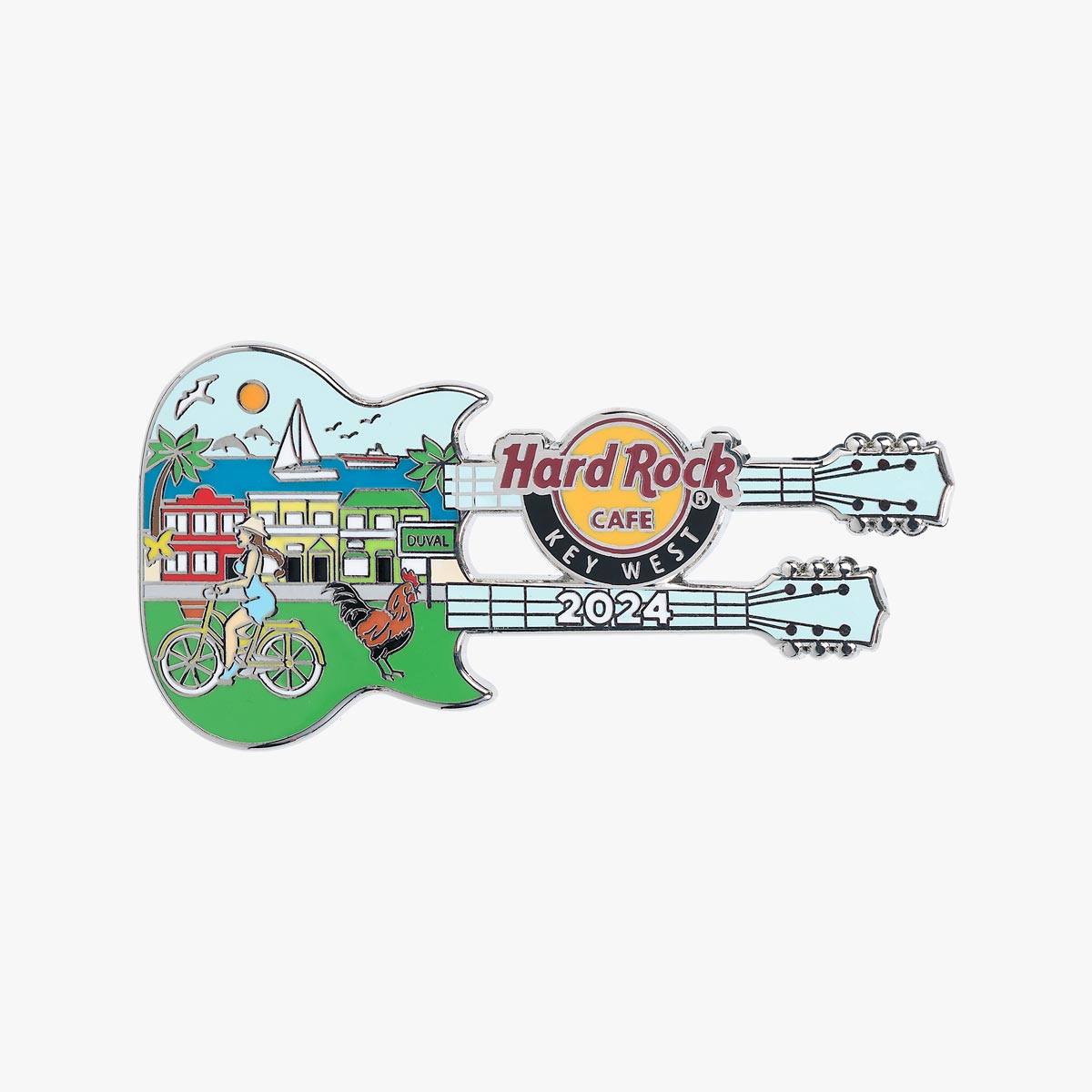 Limited Edition Island 2024 Guitar Pin image number 1