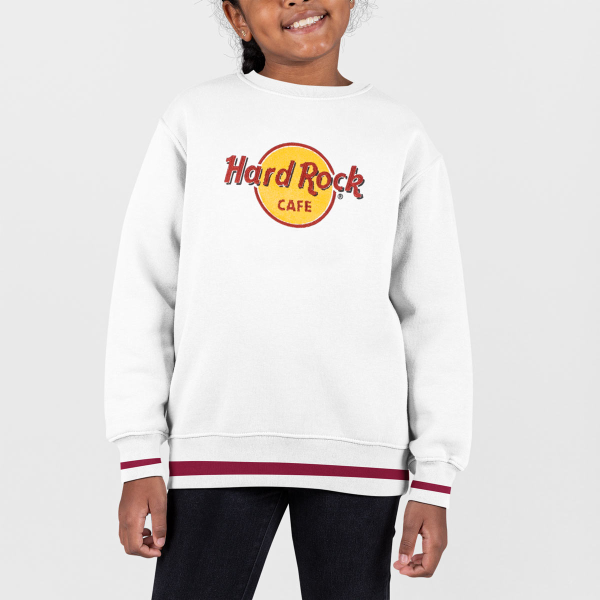 Youth Classic Sweatshirt with Hard Rock Logo in Raised Chenille image number 2