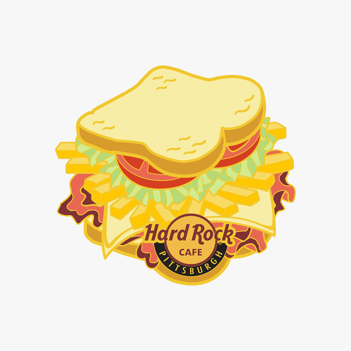 Online Exclusive Pittsburg Sandwich Pin image number 1