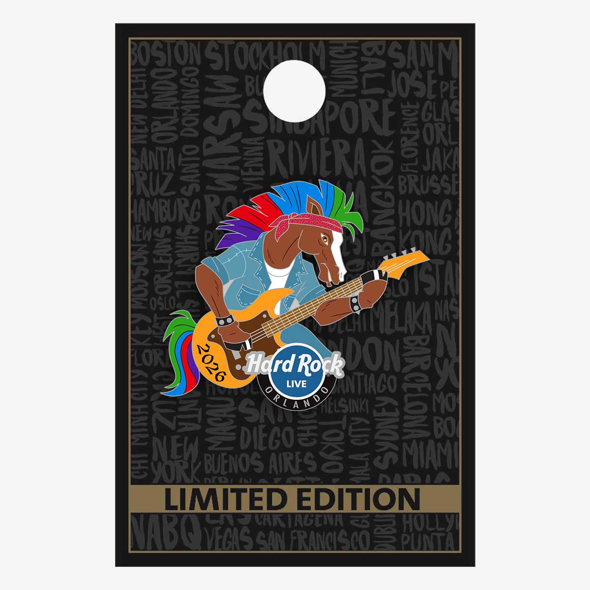 Limited Edition Orlando Live 2026 Punk Pony Pin image number 2