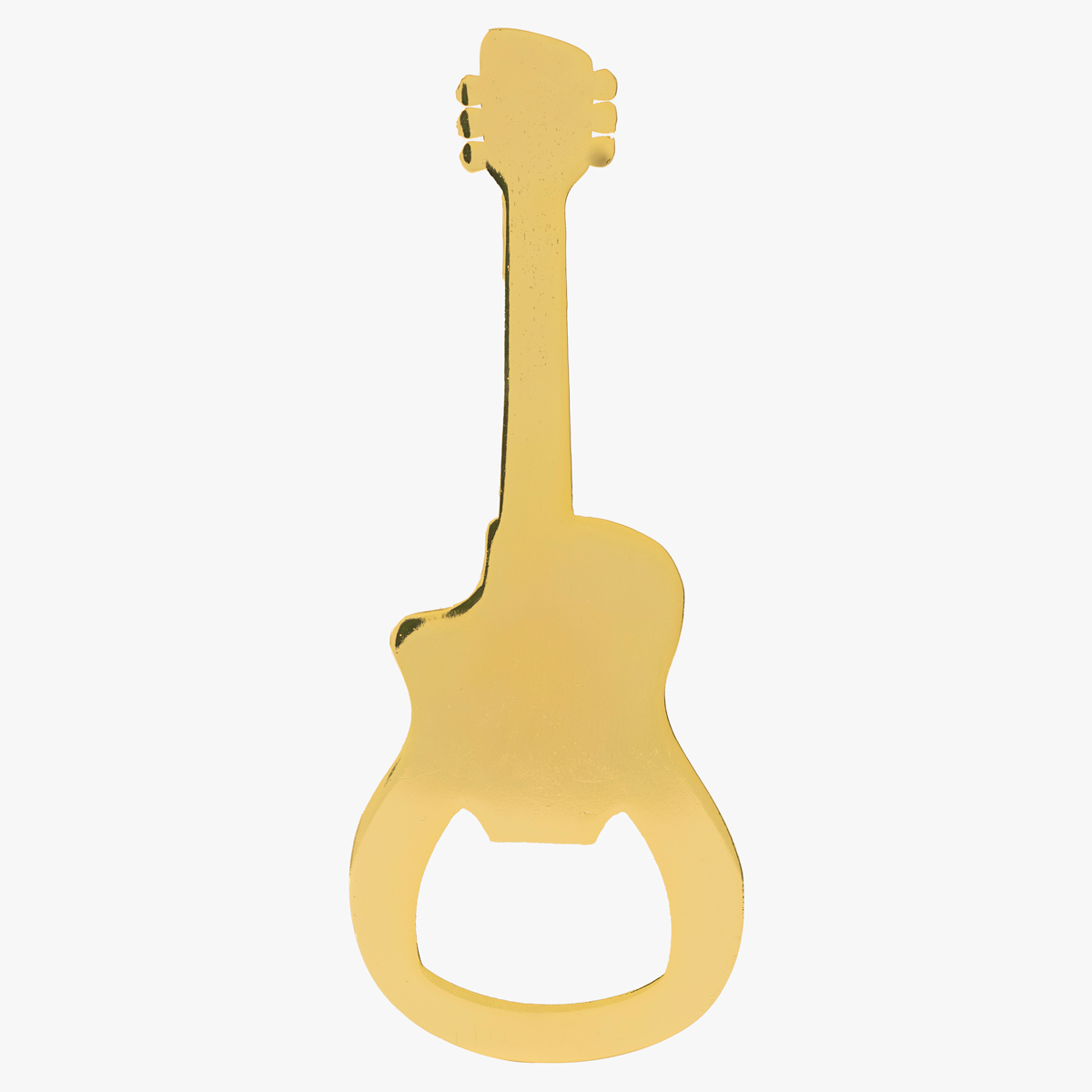 Hard Rock Metallic Guitar Bottle Opener Magnet in Black and Gold image number 2