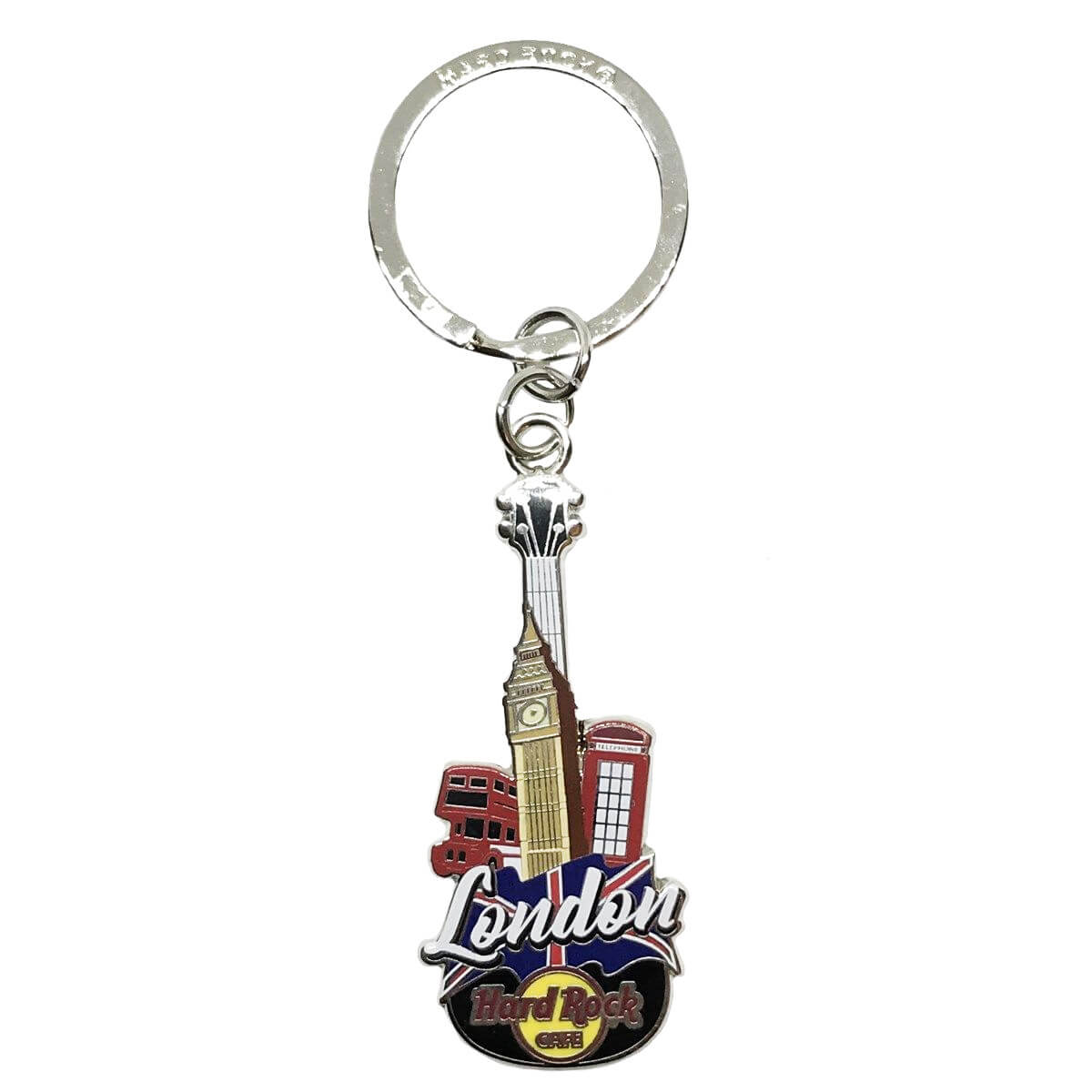 City Icon Guitar Keychain image number 1