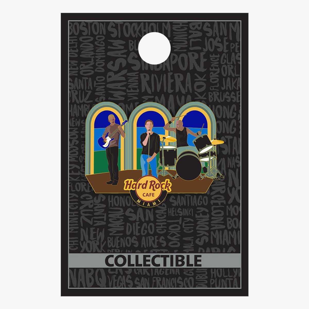 Collectible Miami Rock On Pin image number 2