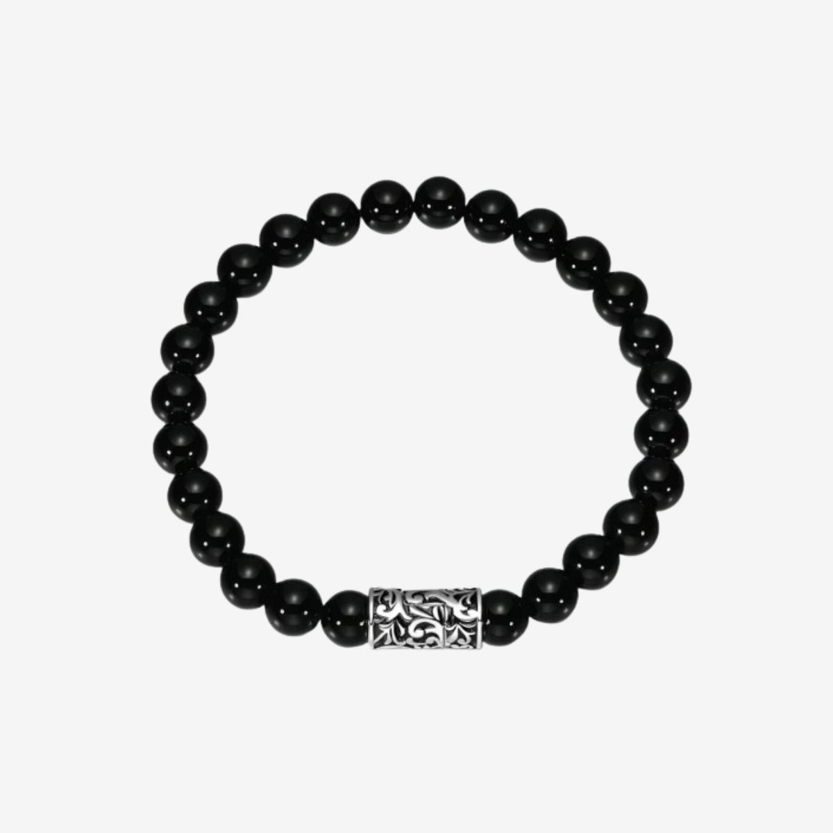 Ethos Chisel Black Agate Beaded 7.5" Bracelet image number 3