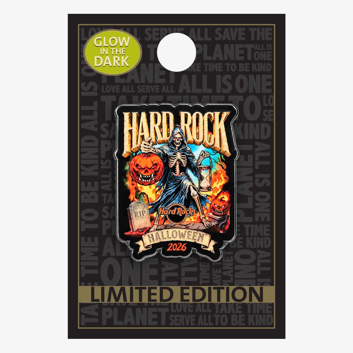 Limited Edition Halloween 2026 Grim Reaper Glow Pin image number 2