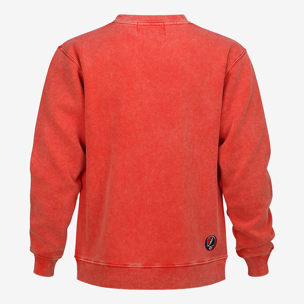Grateful Dead Skull Sweater in Distressed Red image number 2