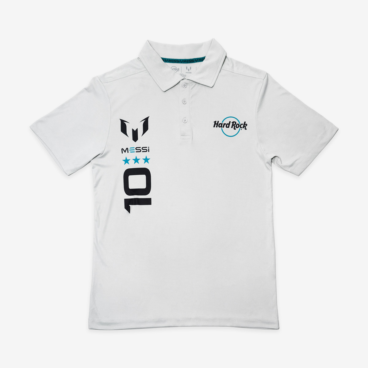 Messi x Hard Rock Performance Polo in Silver image number 2