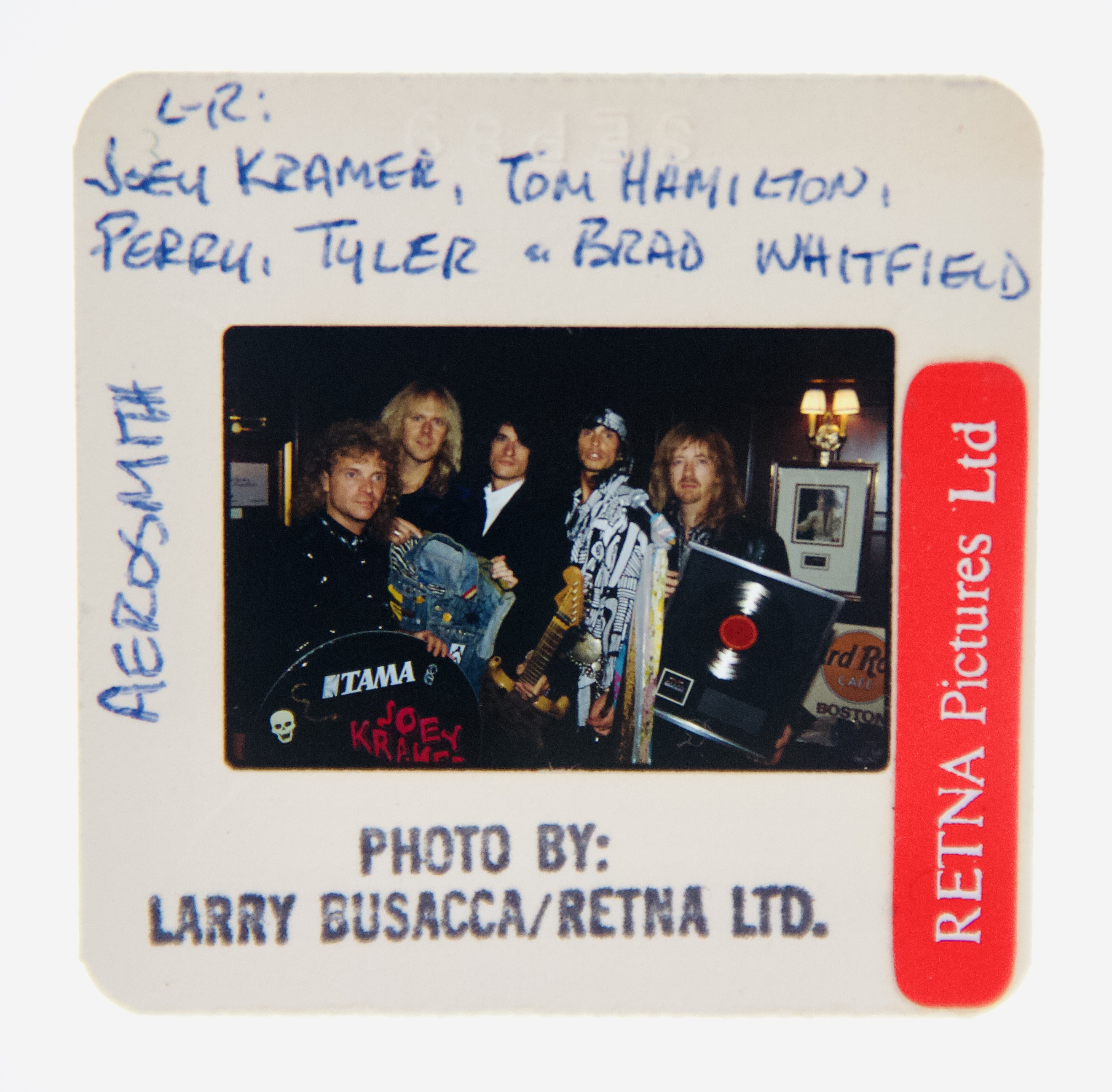 Aerosmith Original 35MM Photograph in Boxed Acrylic Case image number 1