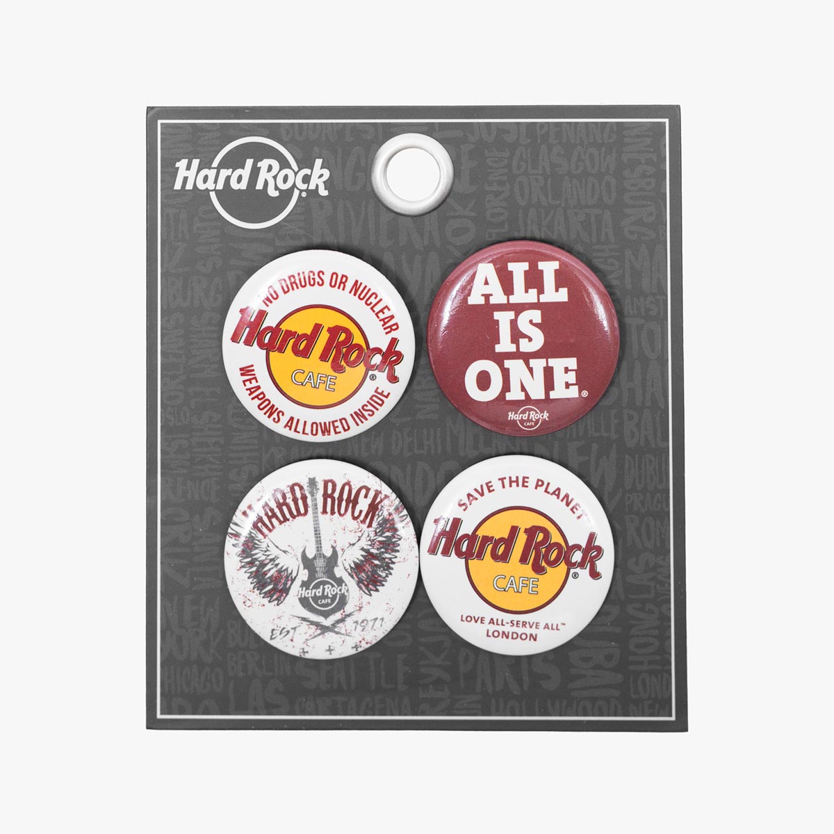 Hard Rock Cafe Button Set image number 3