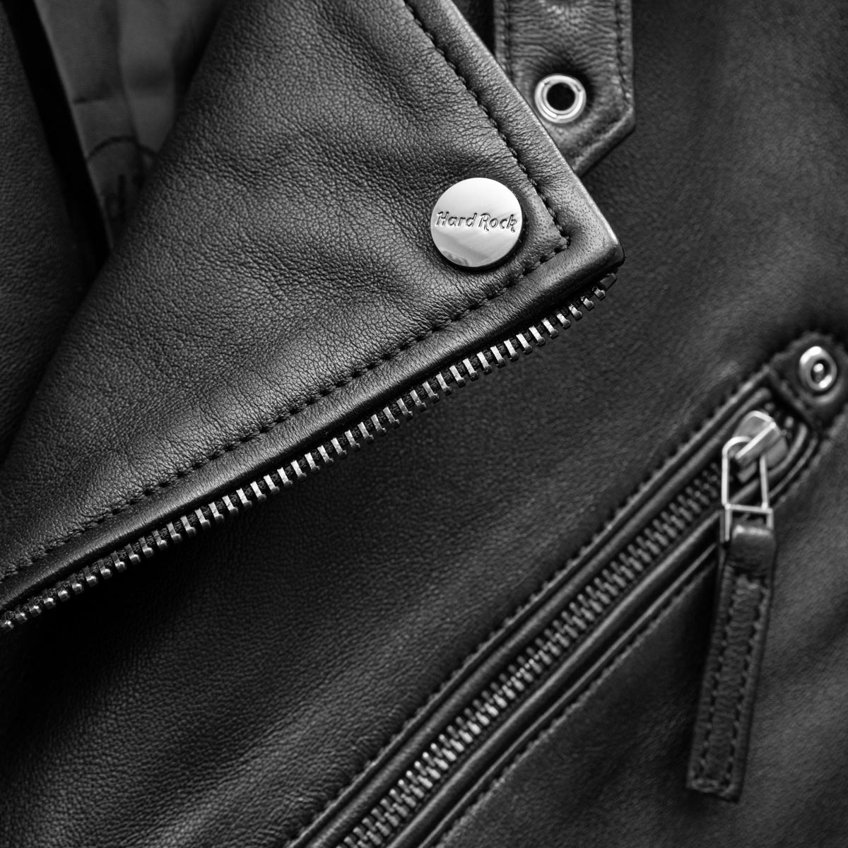 Adult Fit Unity Biker Jacket in Black image number 3