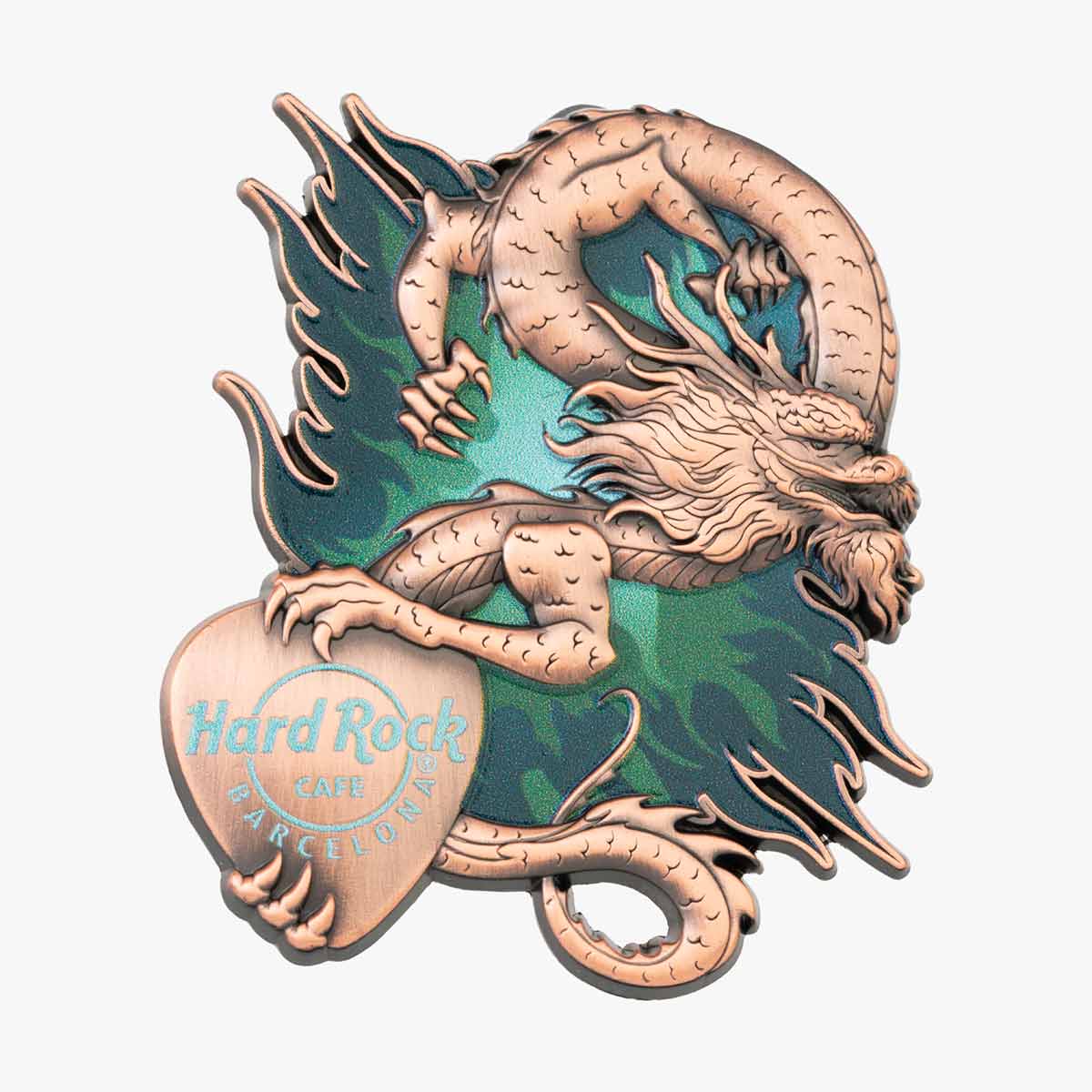 3D Asia Dragon Pin image number 1