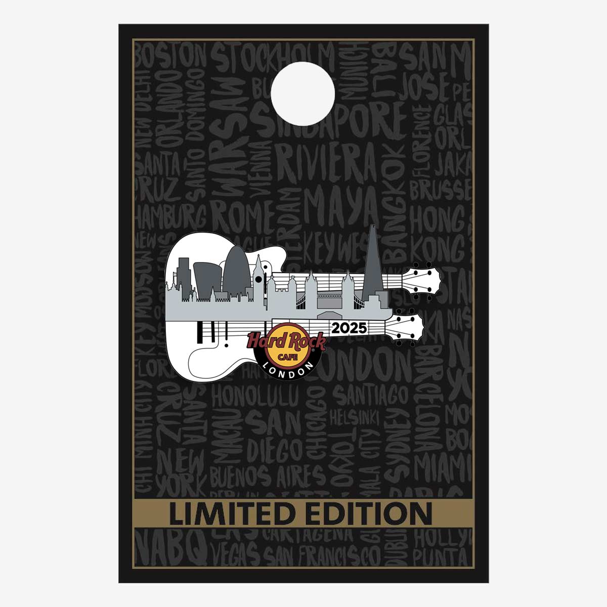 Limited Edition London Skyline 2025 Guitar Pin image number 2