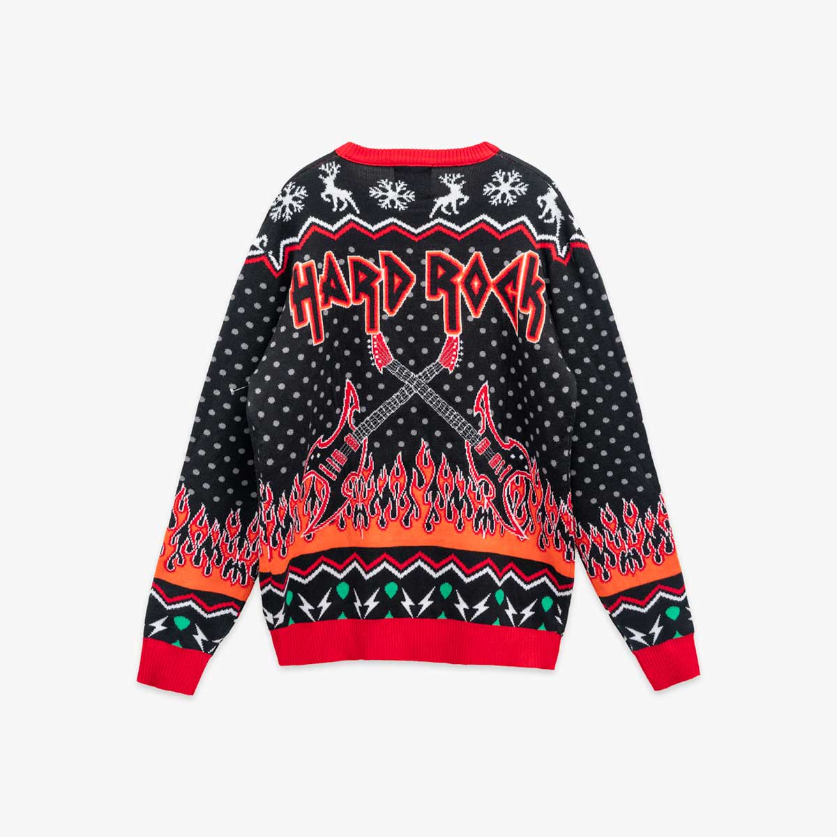 Flaming Guitars Holiday Sweater image number 2