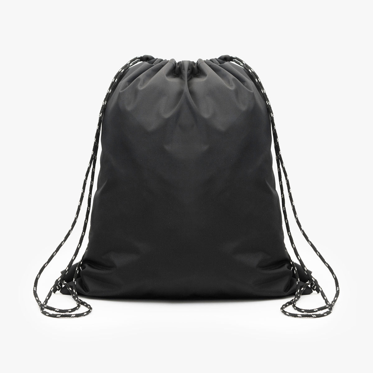 Nylon Drawstring Bag in Black image number 3