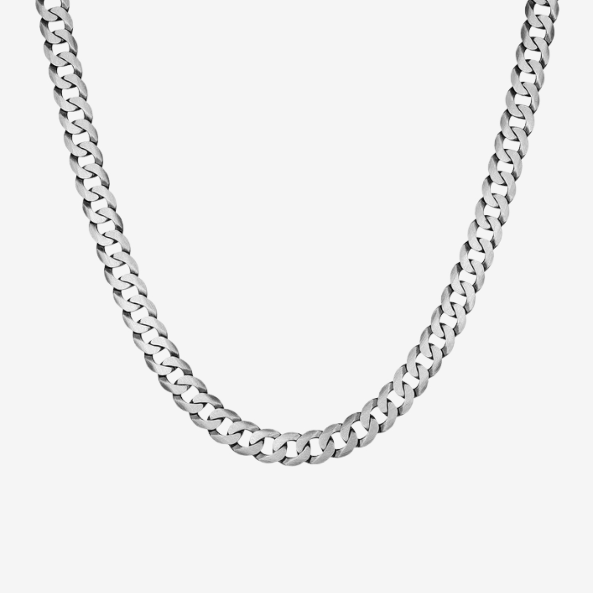 Ethos Curb 20" Brushed Gun Metal Chain Necklace image number 3