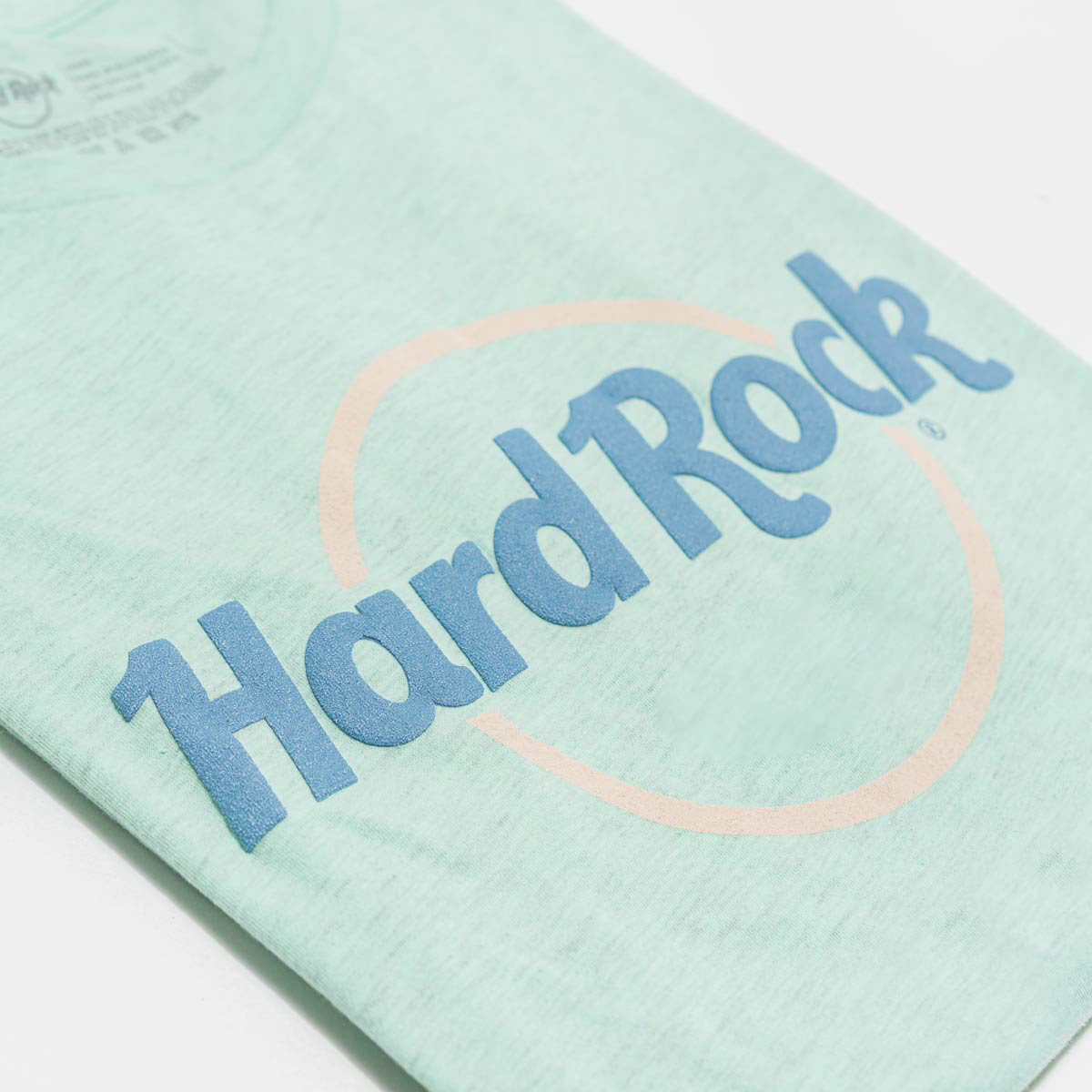 Hard Rock Pop of Color Puff Logo Tee in Mint Green image number 3