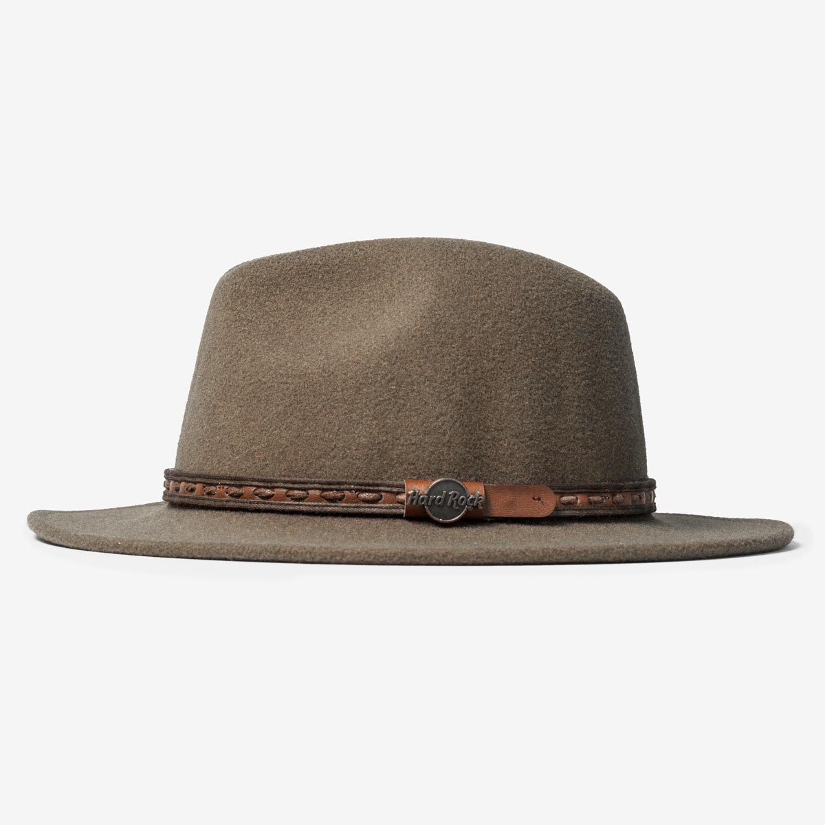 Felt Fedora Logo Pin Brown image number 4