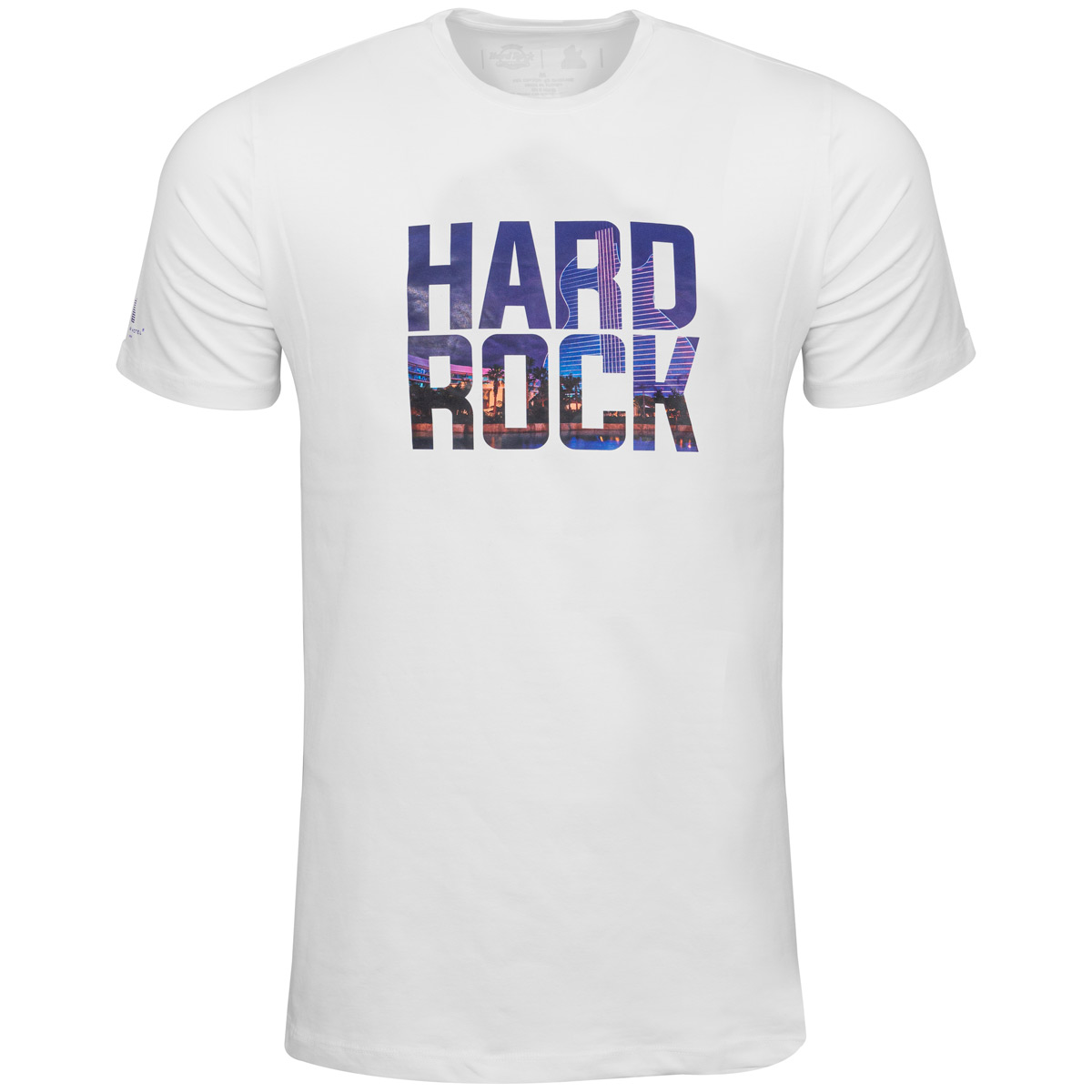 Men's Guitar Hotel Photo Transfer Tee image number 1