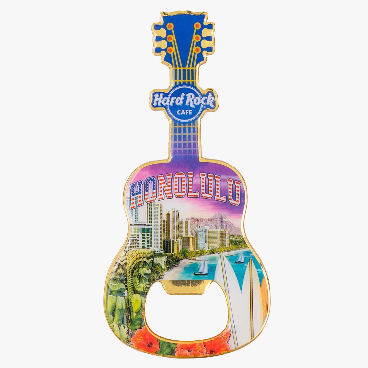 Country Colors City Bottle Opener Magnet image number 1