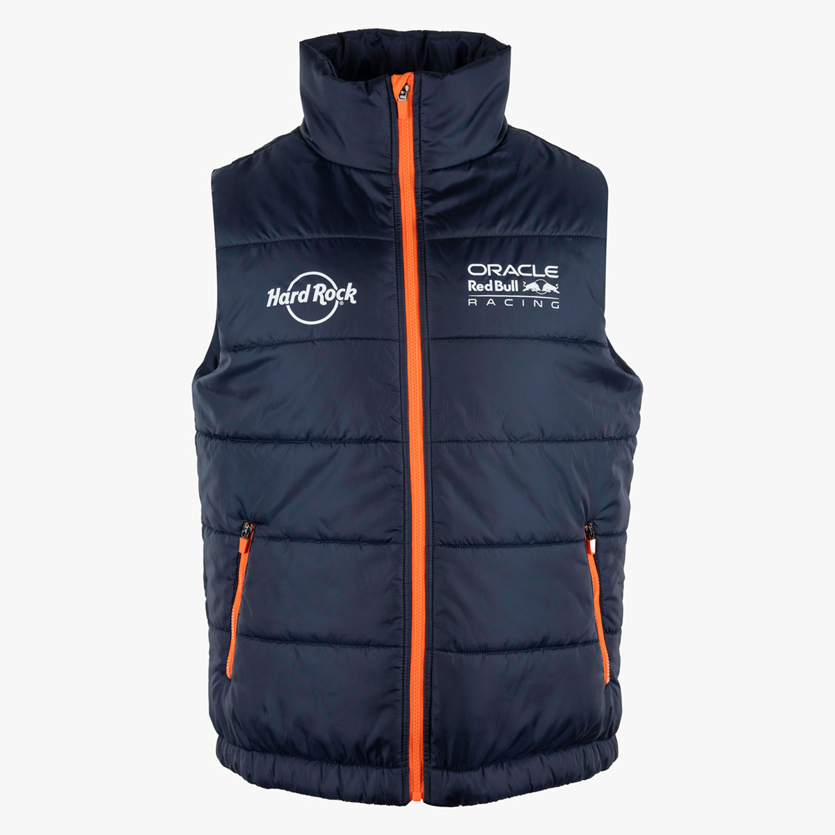 Red Bull Puffer Vest in Navy with Orange image number 1