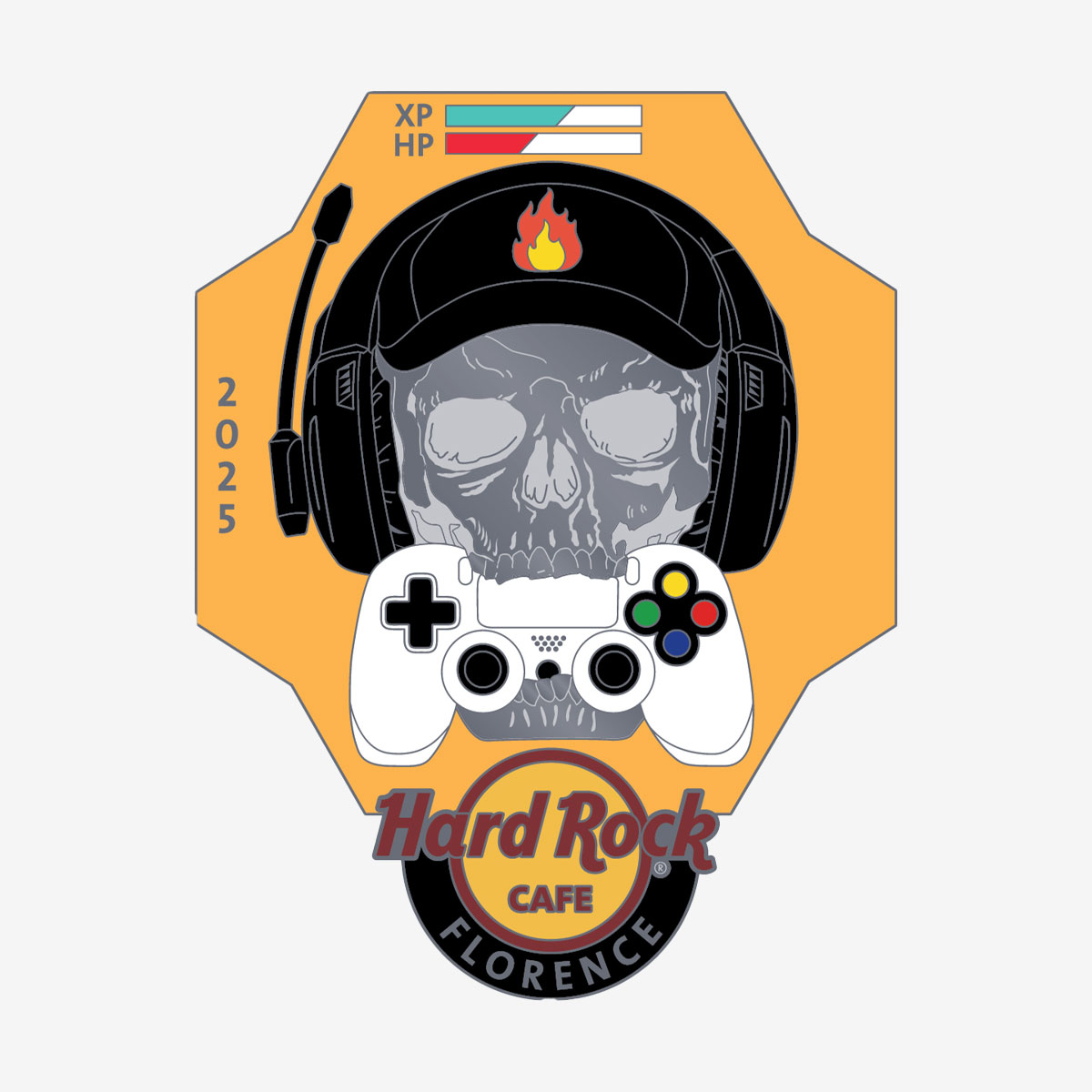 Limited Edition Florence Gaming Skull 2025 Pin image number 1