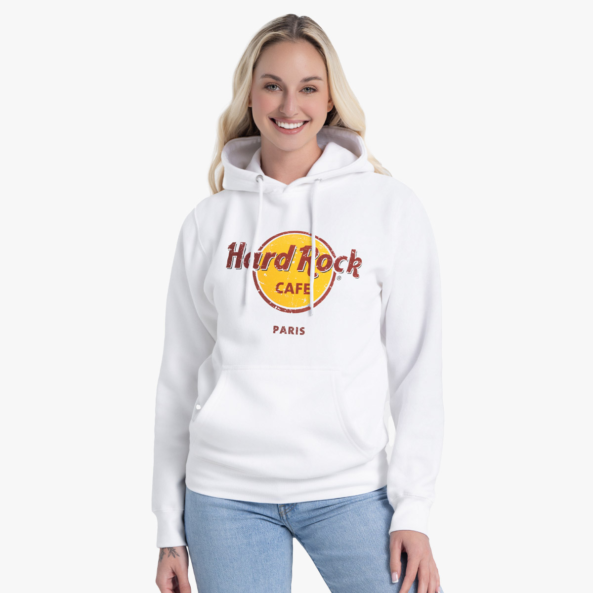 Adult Fit Classic Logo Hoodie in White image number 1