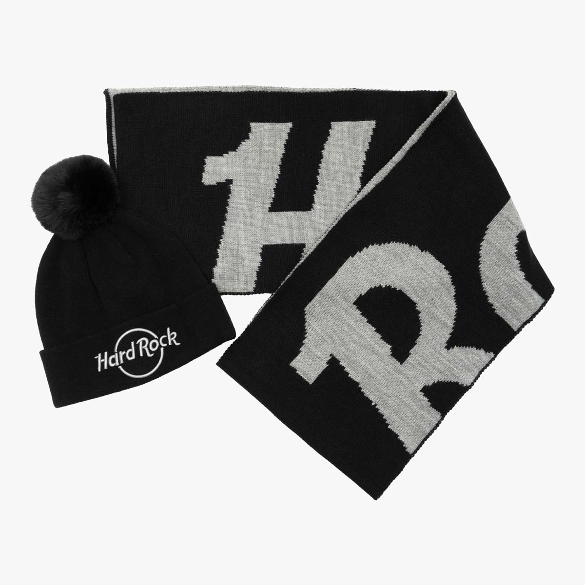 Scarf and Beanie Set in Grey by Hard Rock image number 6
