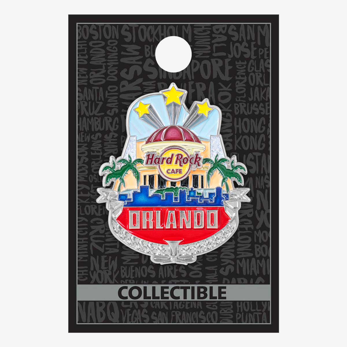 Collectible 3D Core City Guitar Pin image number 2