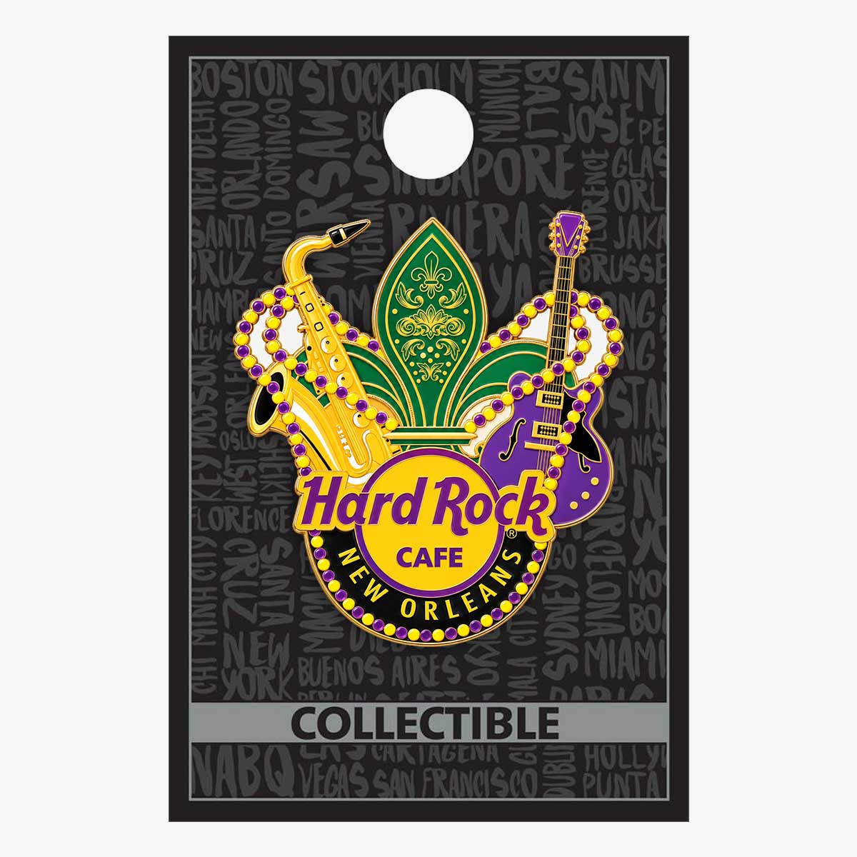 Collectible New Orleans Fleur and Icons Pin image number 2