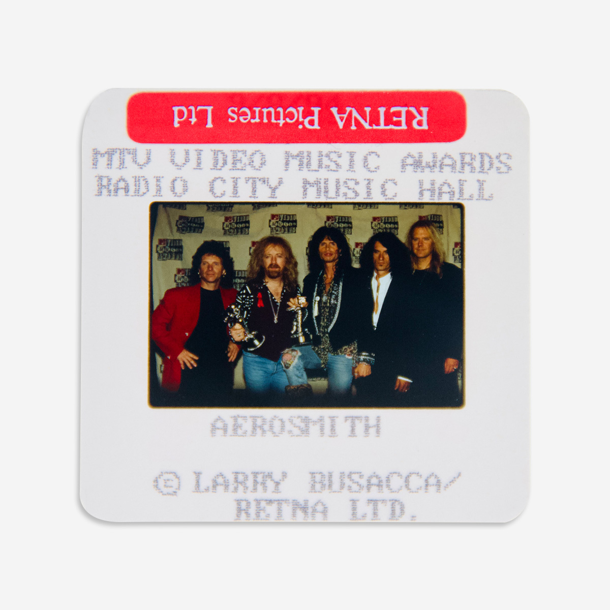 Aerosmith Boxed Original Acrylic 35MM Photograph in Acrylic Case image number 1