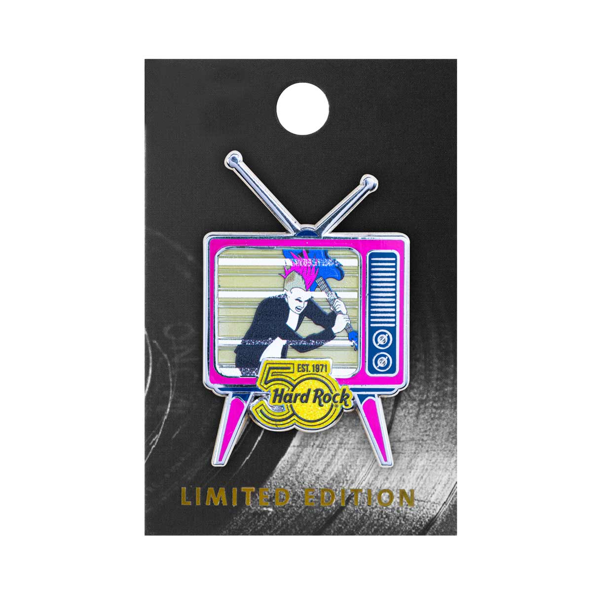 50th Anniversary Punk Rocker TV Pin image number 2