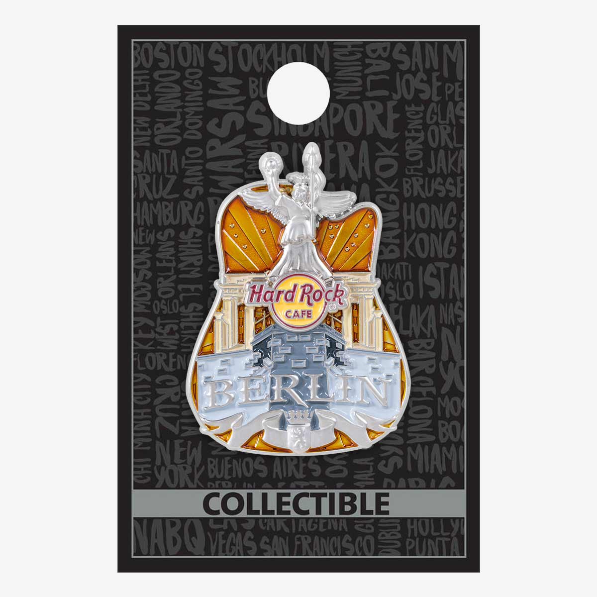 Collectible 3D Core City Guitar Pin image number 2