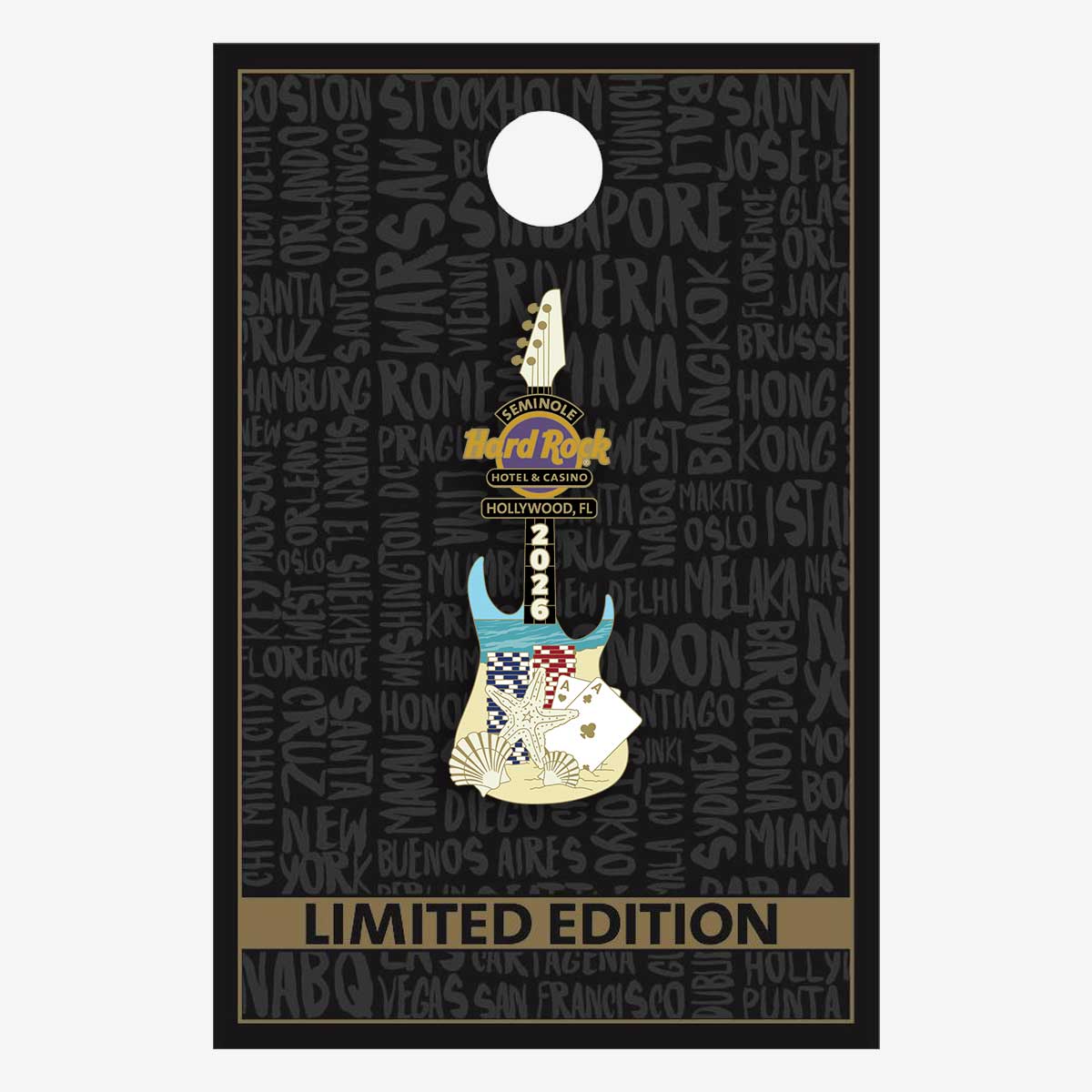 Limited Edition Hollywood, FL 2026 Beach Chips Pin image number 2