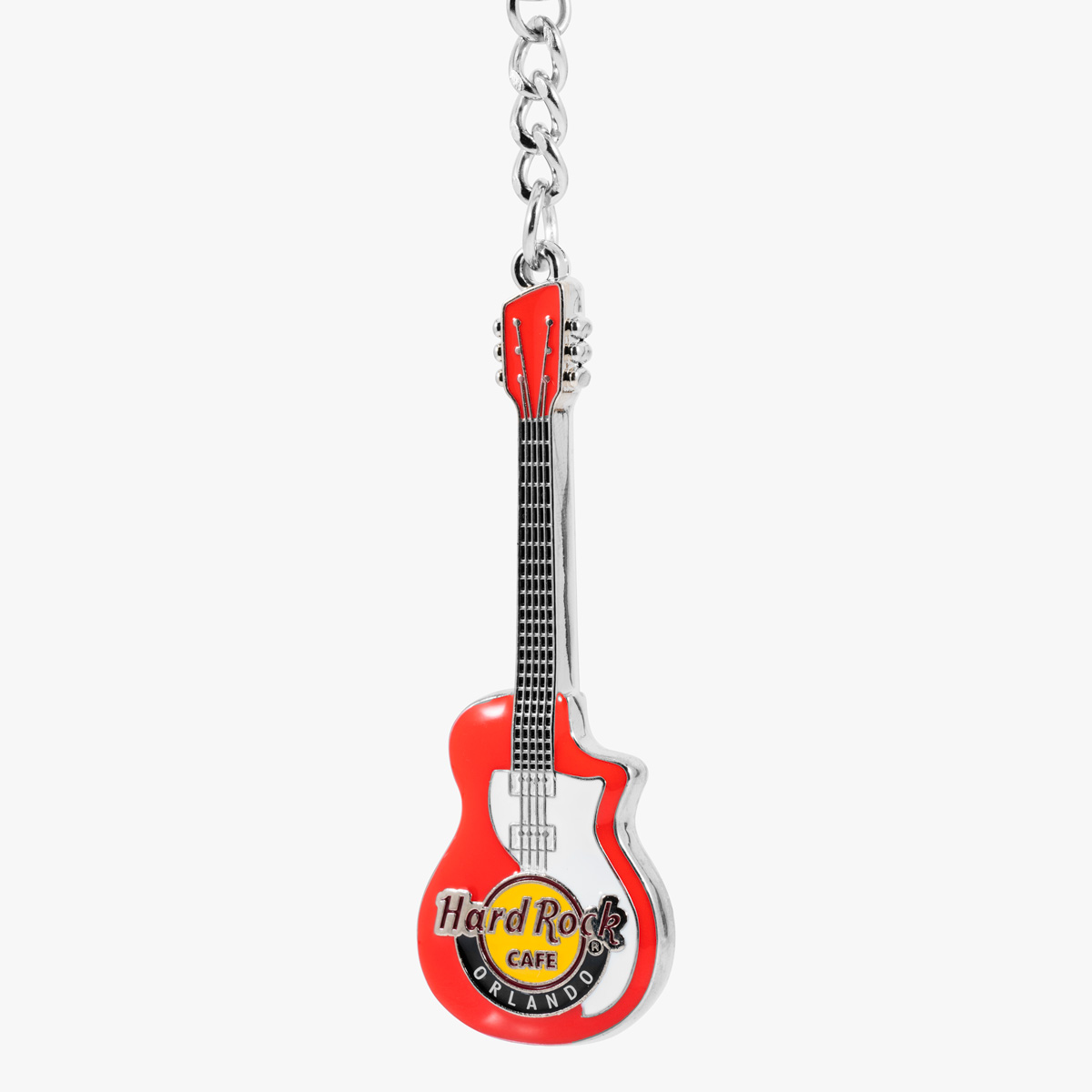 3D Enamel Guitar Keychain (Blue or Red) image number 4