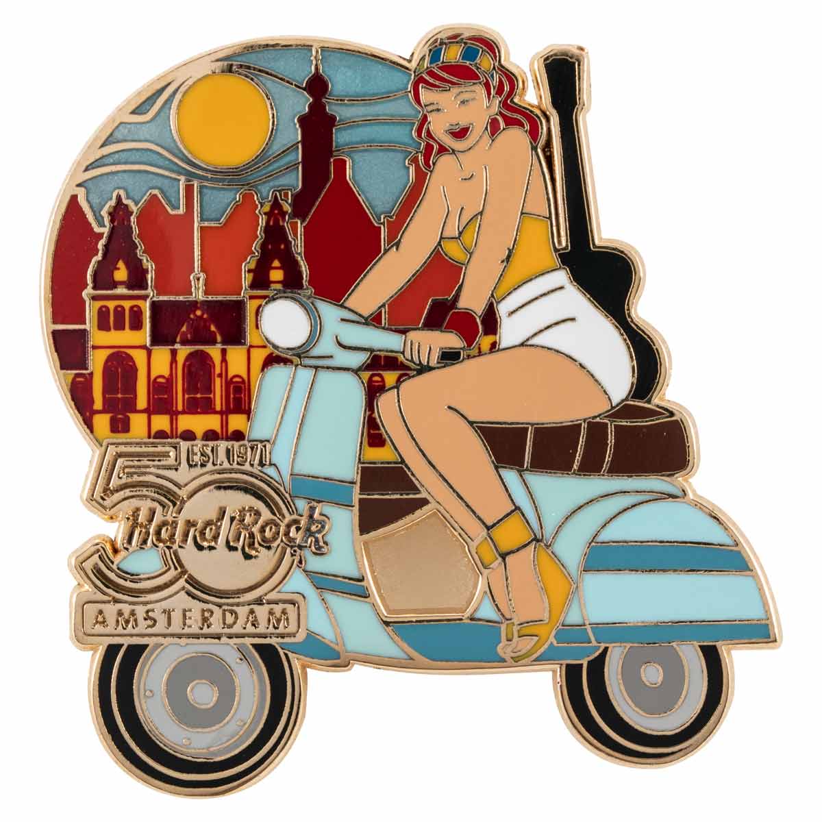 50th Anniversary Scooter Girl Pin Series image number 1