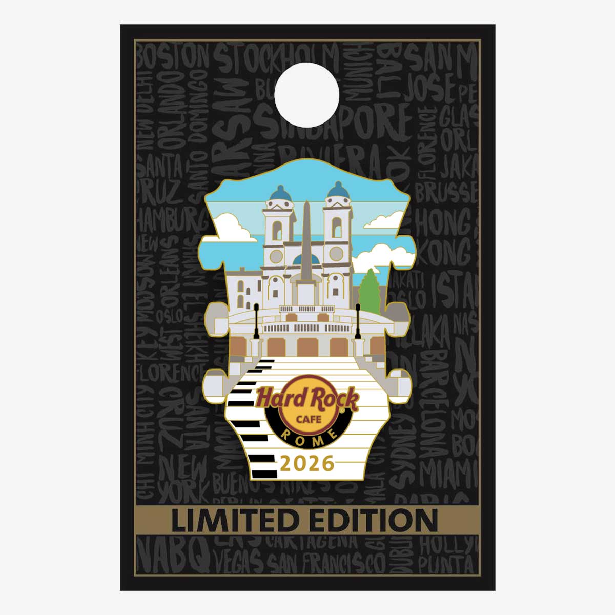 Limited Edition Rome Headstock Steps 2026 Pin image number 2