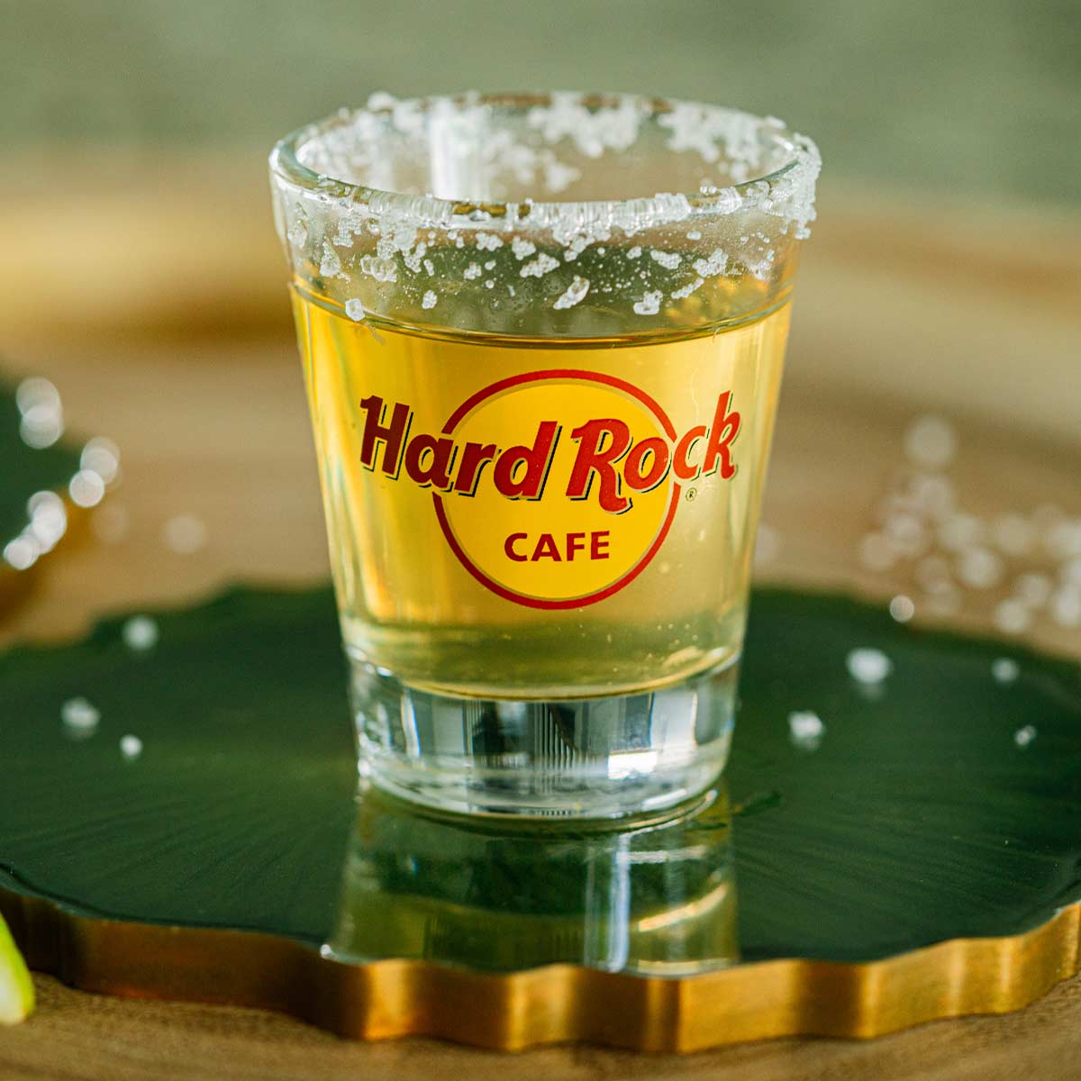 Hard Rock Cafe Logo Clear Shot Glass image number 1