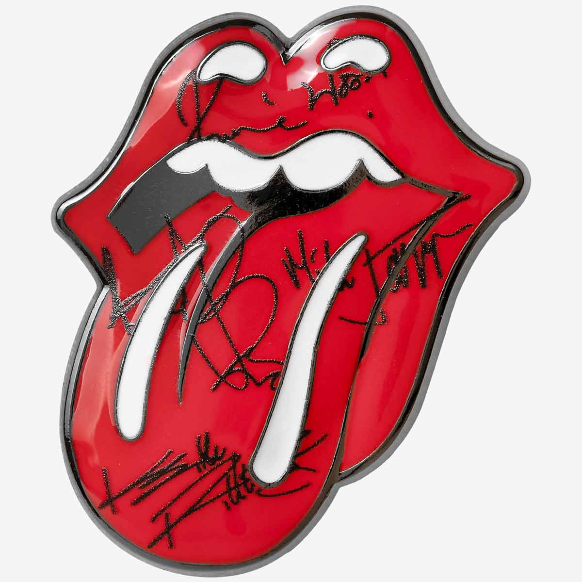 The Rolling Stones Autographed Pin image number 3