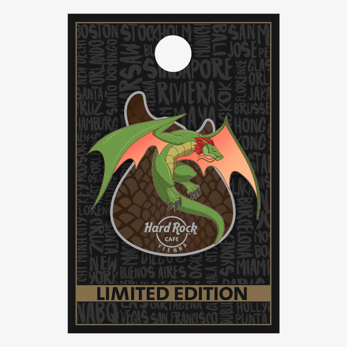 Limited Edition 2024 Dragon Guitar Pin image number 2