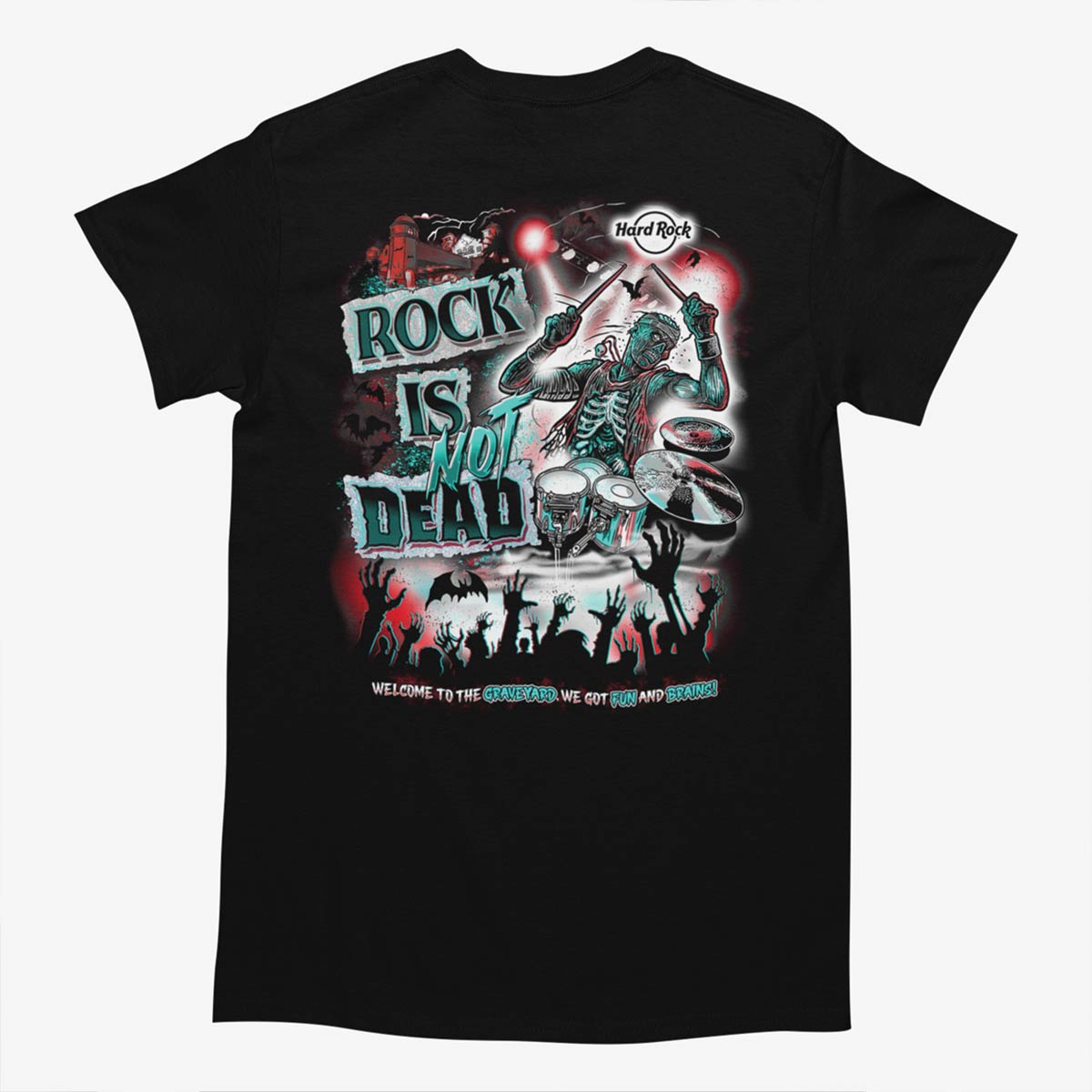 Halloween Rock Is Not Dead Drummer Tee image number 4