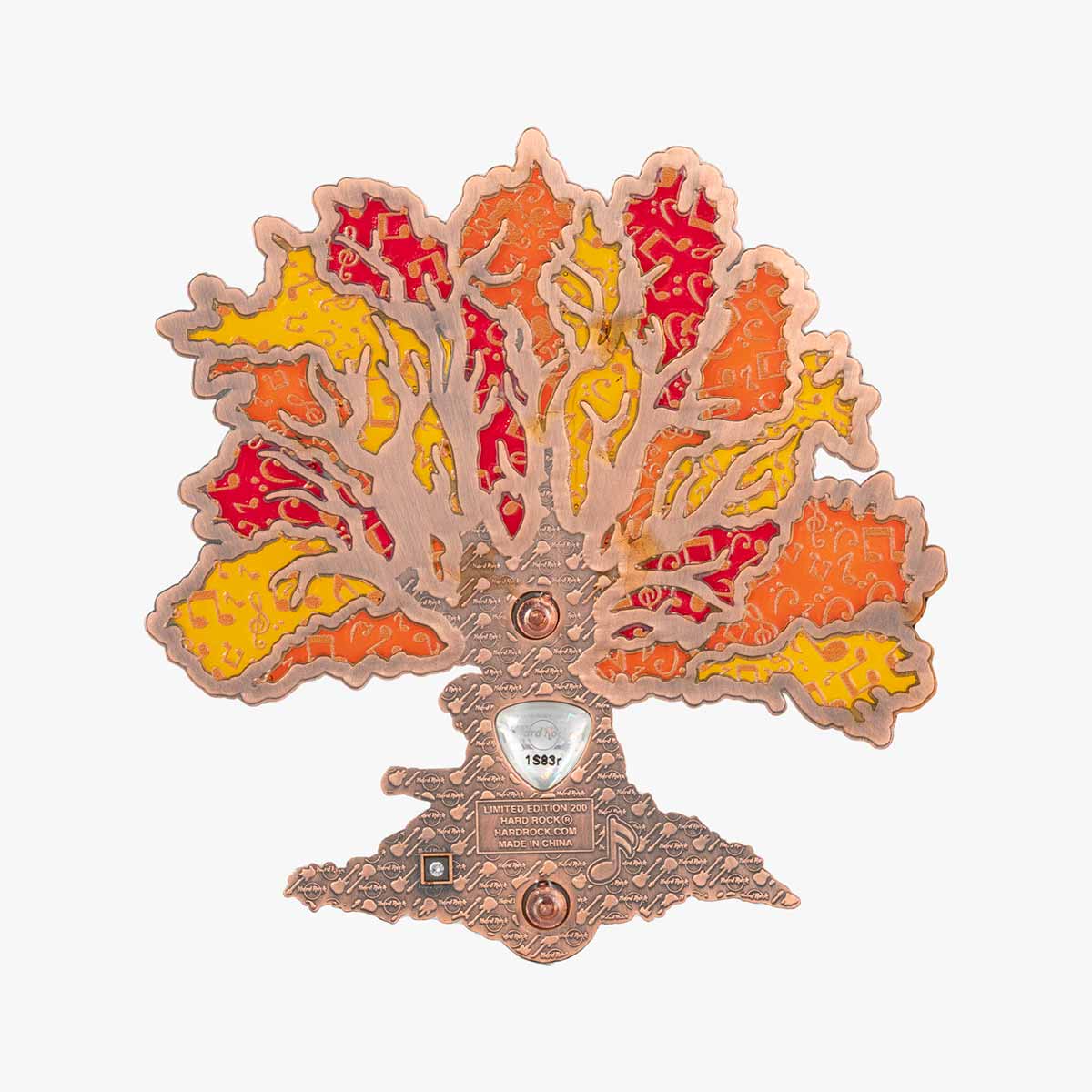 3D Jumbo Autumn Music Tree Pin image number 3