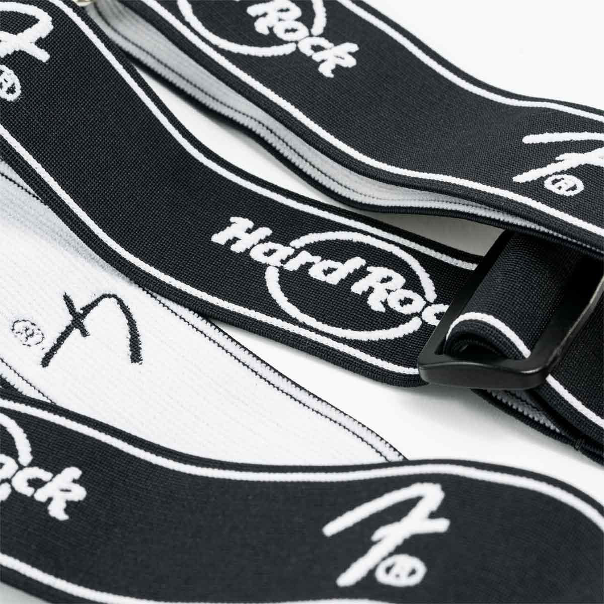 Fender x Hard Rock Weightless Guitar Strap in Black and White image number 2