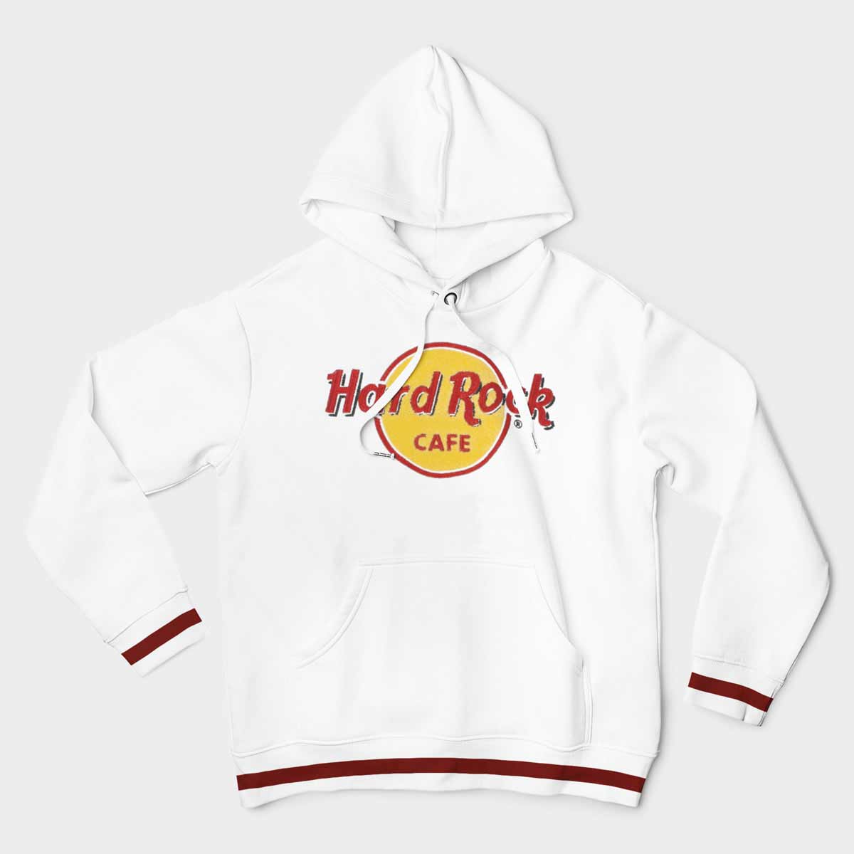 Hard Rock Men's Fit Hoodie with Chenille Chain Stitch Logo image number 2